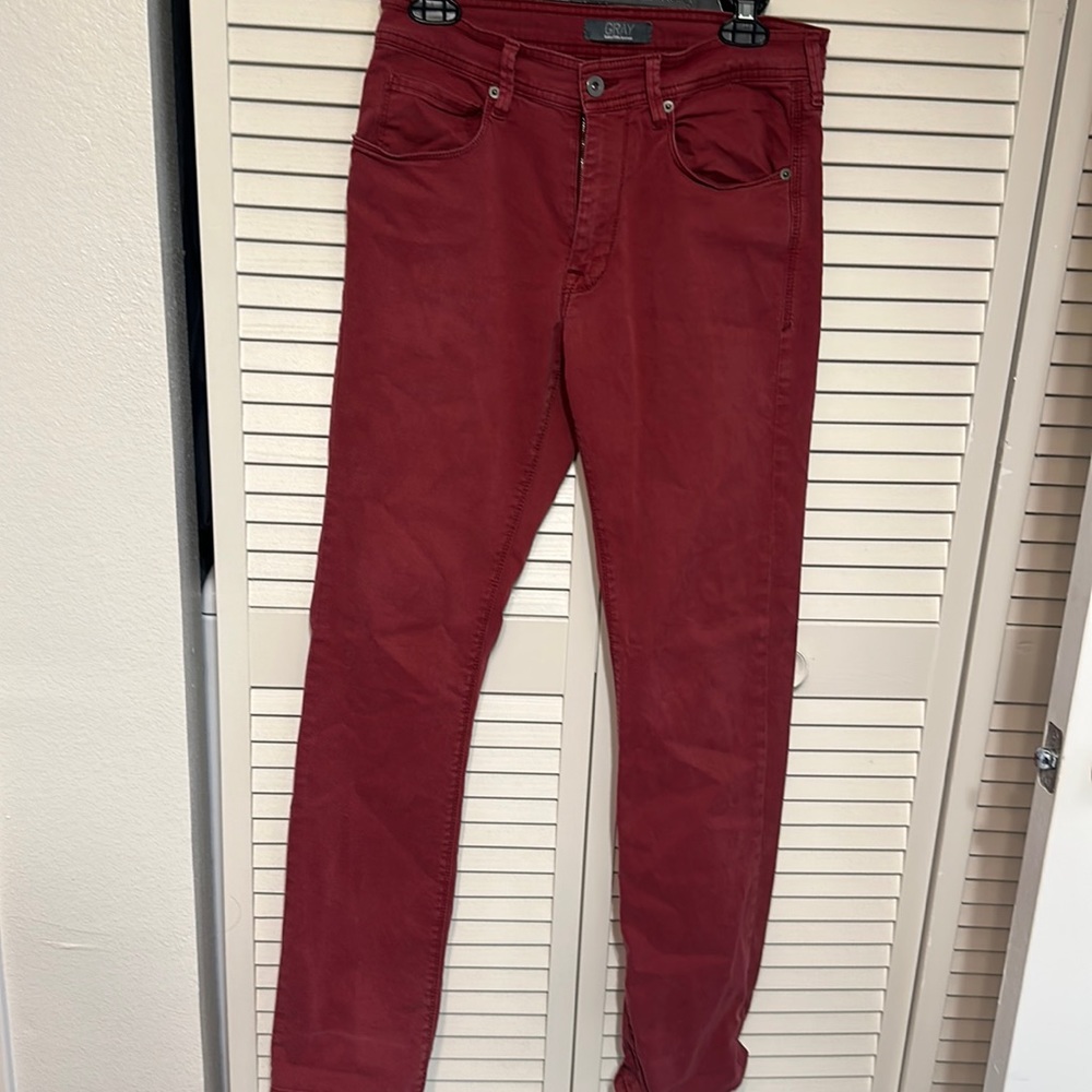 Saks Fifth Avenue Slim Red Jeans